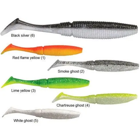 Disponibil | Shad Rapture Power Shad 4‘‘ - Black Silver, 8buc/plic