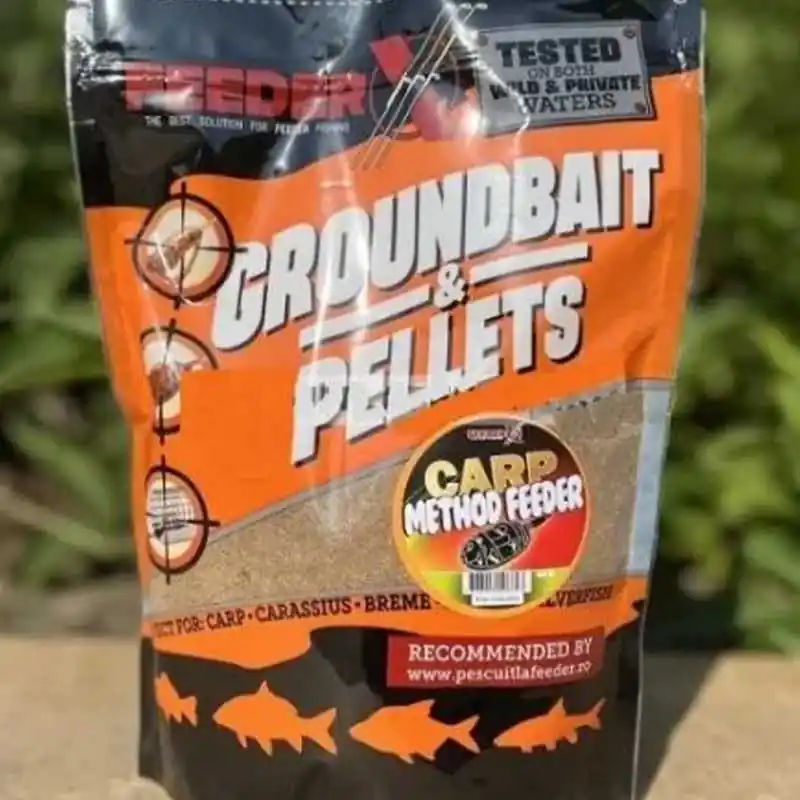 Produs de top | Nada FeederX Carp Method Feeder, Groundbait si Pelete, 900g